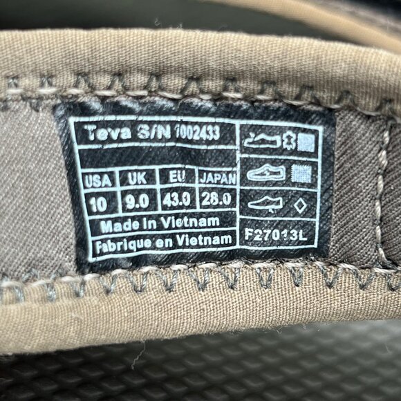 Teva Hudson Hiking Sandals Men\'s‎ Size 10 Tan Suede Adjustable Athletic Comfort main image 9